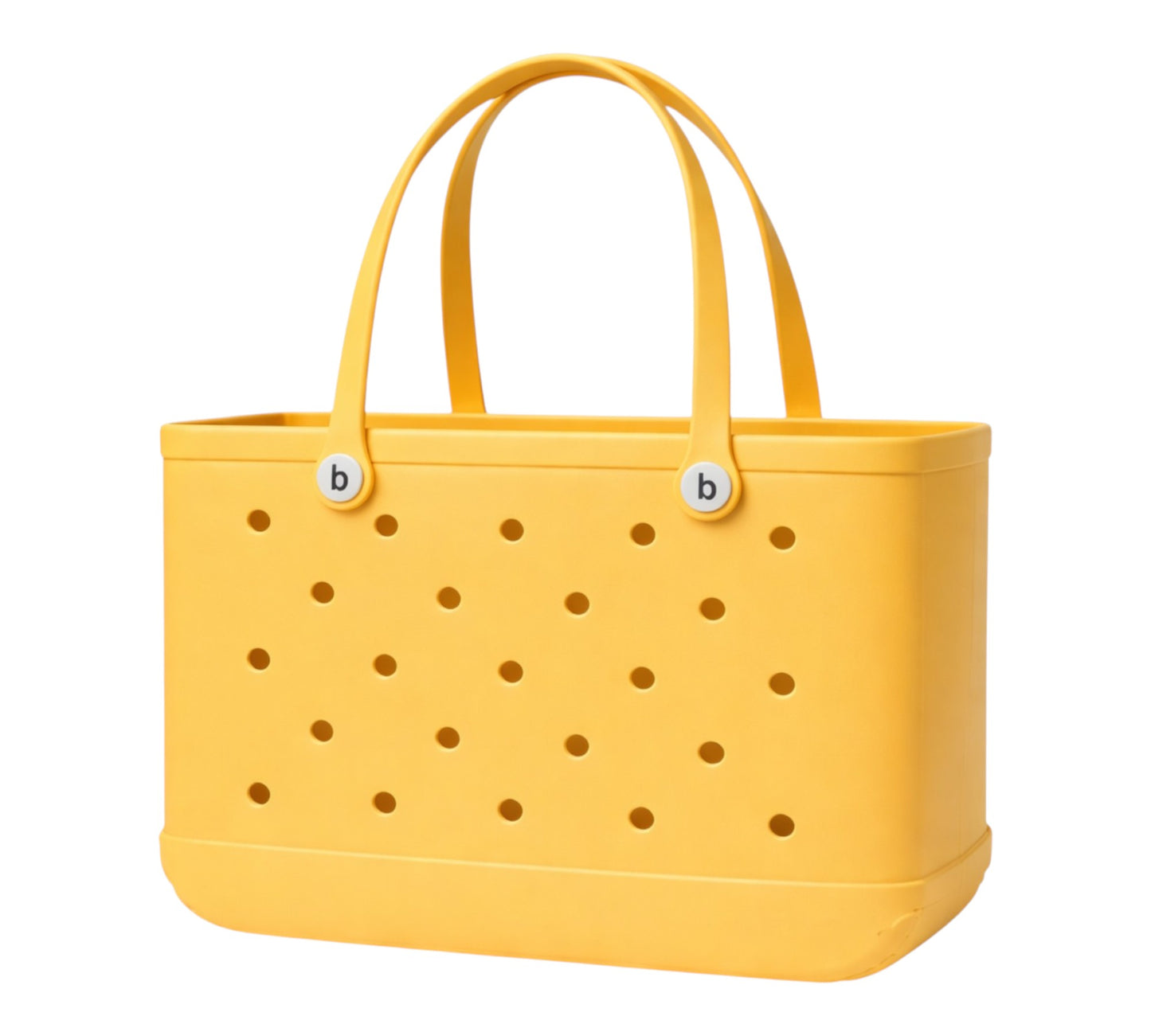 Large Waterproof EVA Beach Tote Bag - yellow
