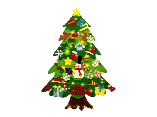 Kids Felt Christmas Tree with LED