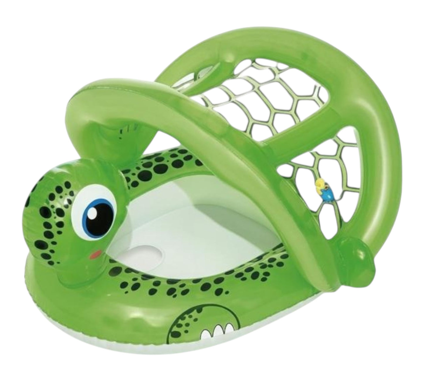 Baby Turtle Inflatable Pool Float with Sun Canopy