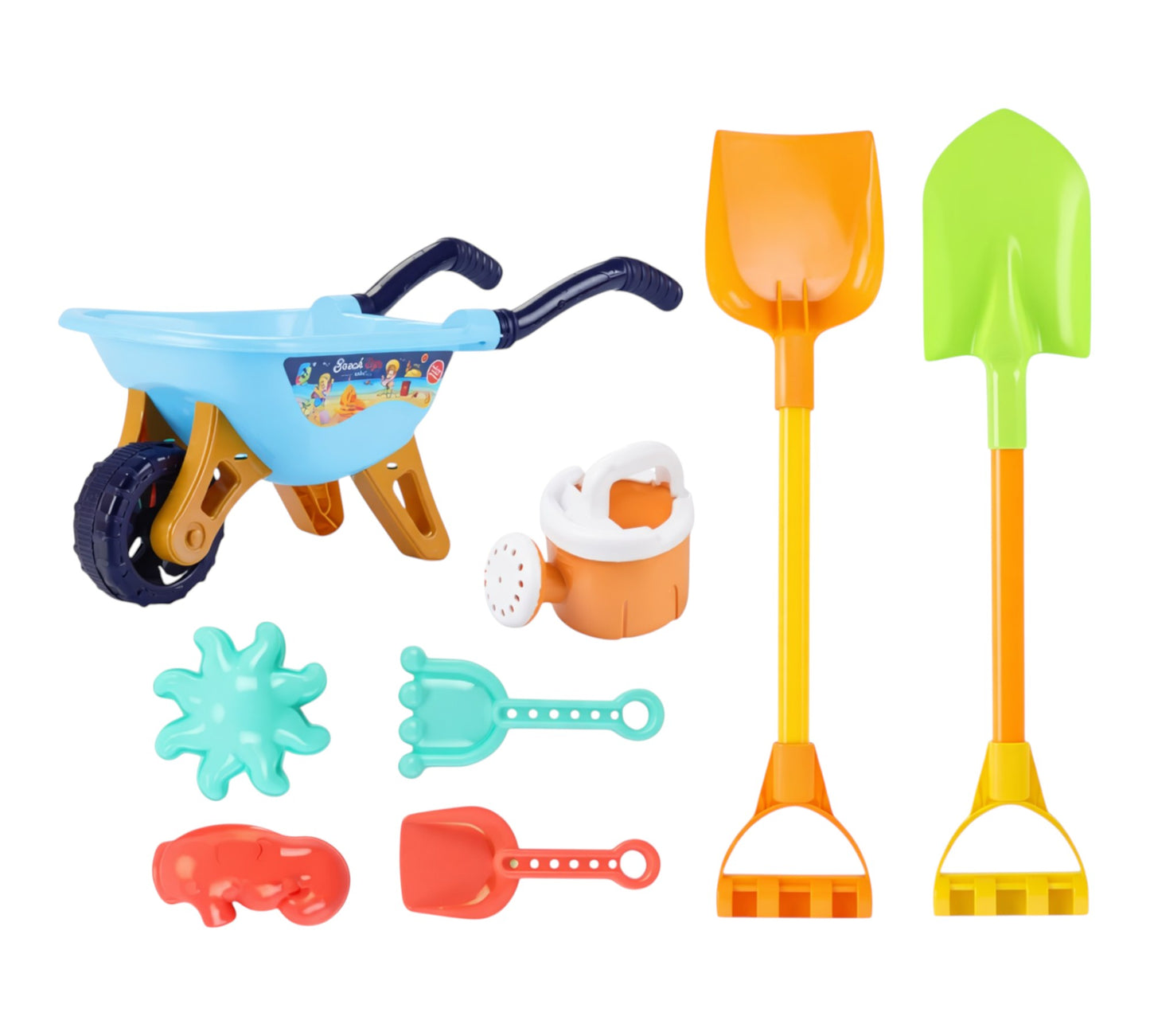 Summer Wheelbarrow & Sandcastle Toy Set