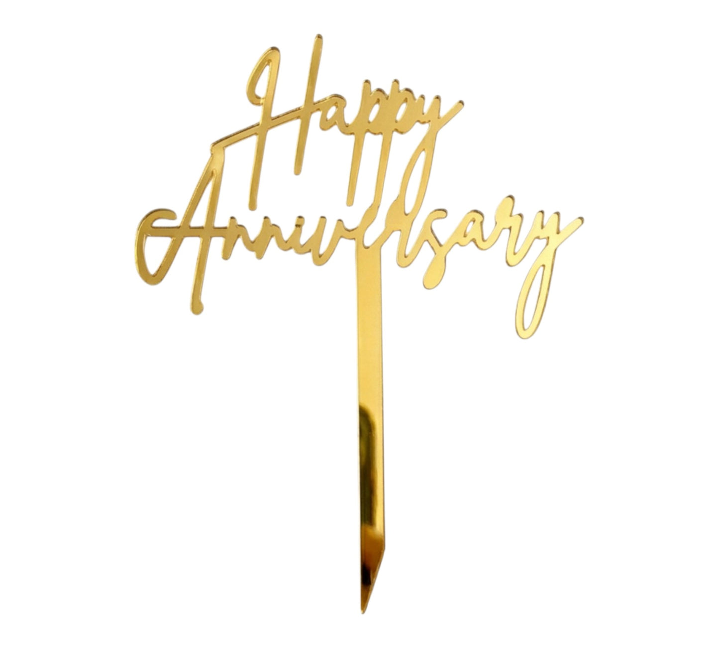 Happy Anniversary Cake Topper – Wedding & Party Decor