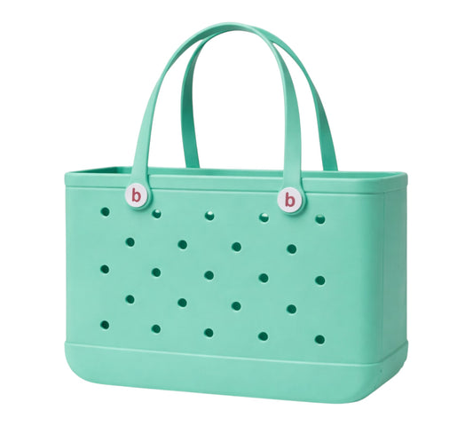 Large Waterproof EVA Beach Tote Bag - Green