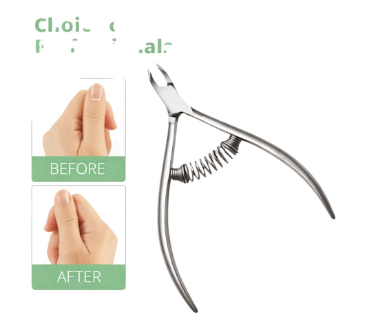 Professional Stainless Steel Cuticle Nipper - Precision Nail Clipper