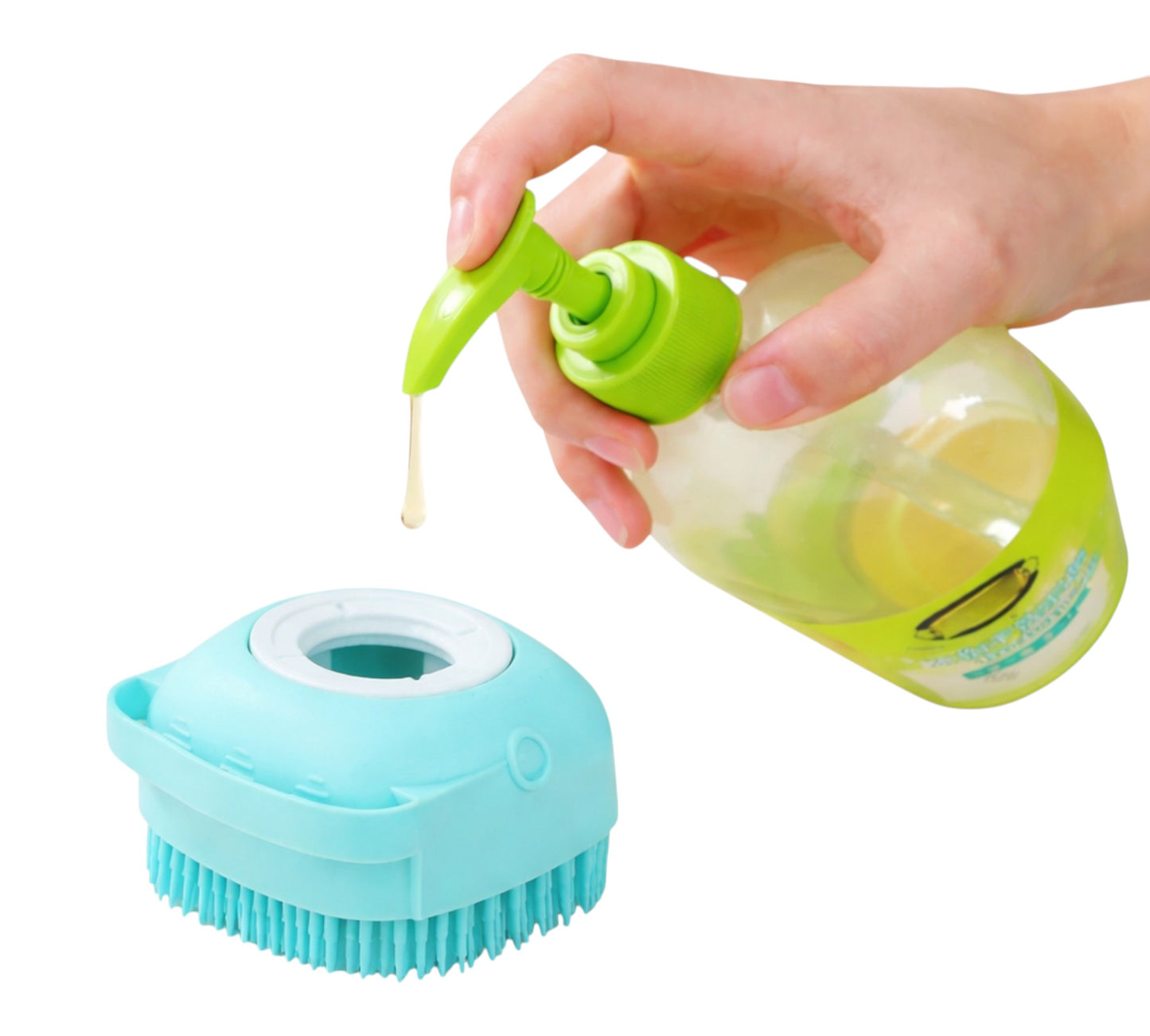 Silicone Bath Brush Blue