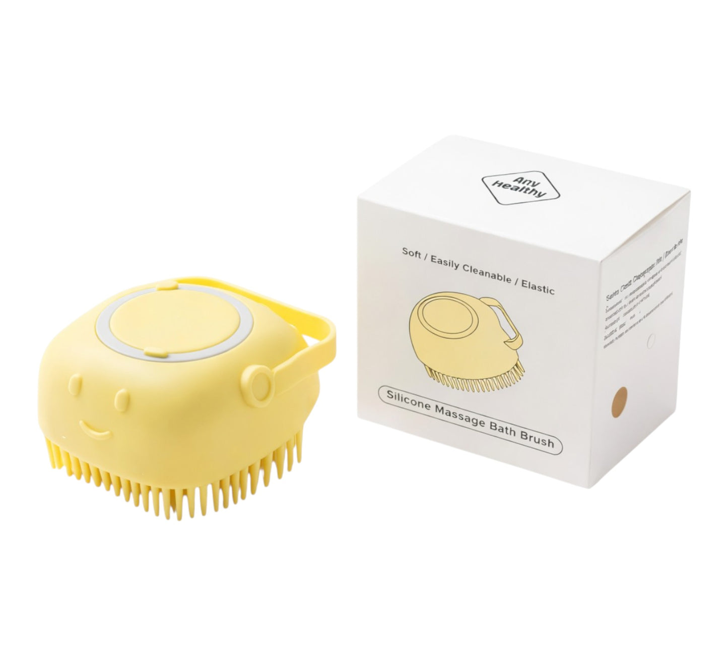 Silicone Bath Brush Yellow