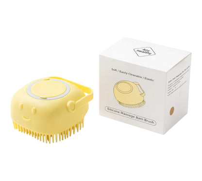 Silicone Bath Brush Yellow