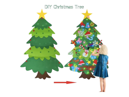Kids Felt Christmas Tree with LED