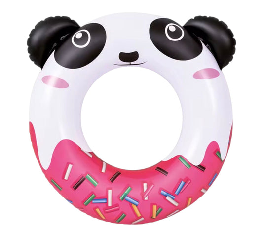 Panda Donut Summer Inflatable Swim Ring for Kids