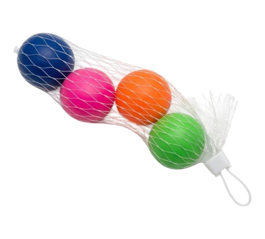 Set of 4 Multicolor Summer Beach & Play Balls