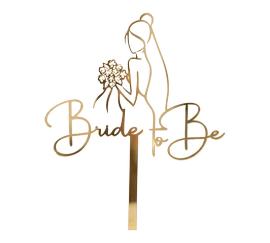Bride to Be Cake Topper – Wedding & Bridal Shower Party Decor