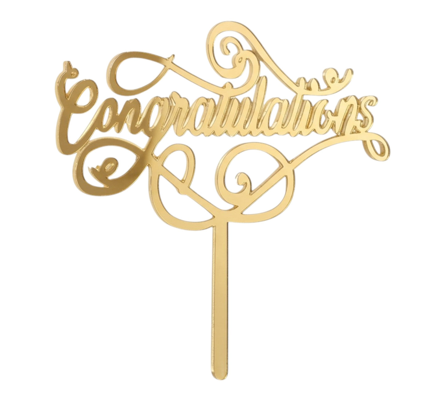 Congratulations Cake Topper – Party & Celebration Decor