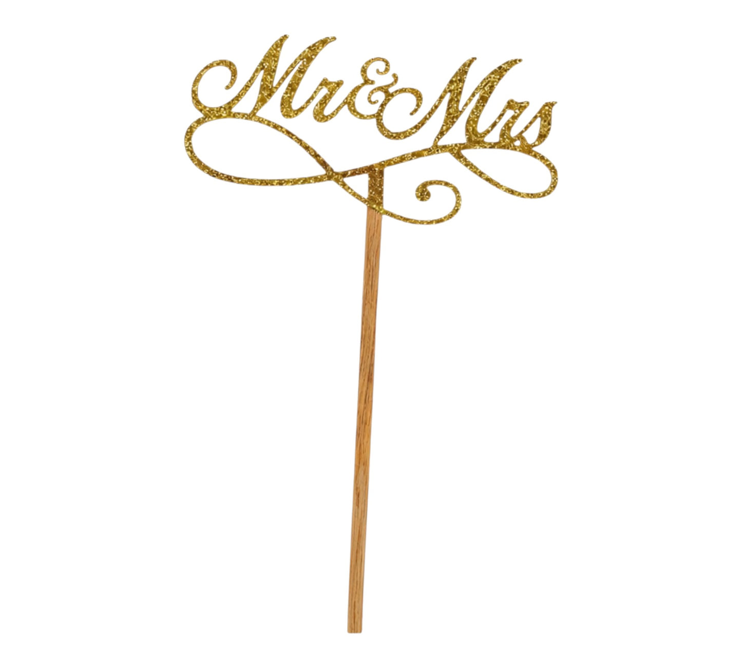 Mr & Mrs Cake Topper – Wedding & Anniversary Decor